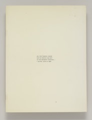All the Things I Know but of Which I am Not at the Moment  Thinking: 1:36 pm; June 15, 1969