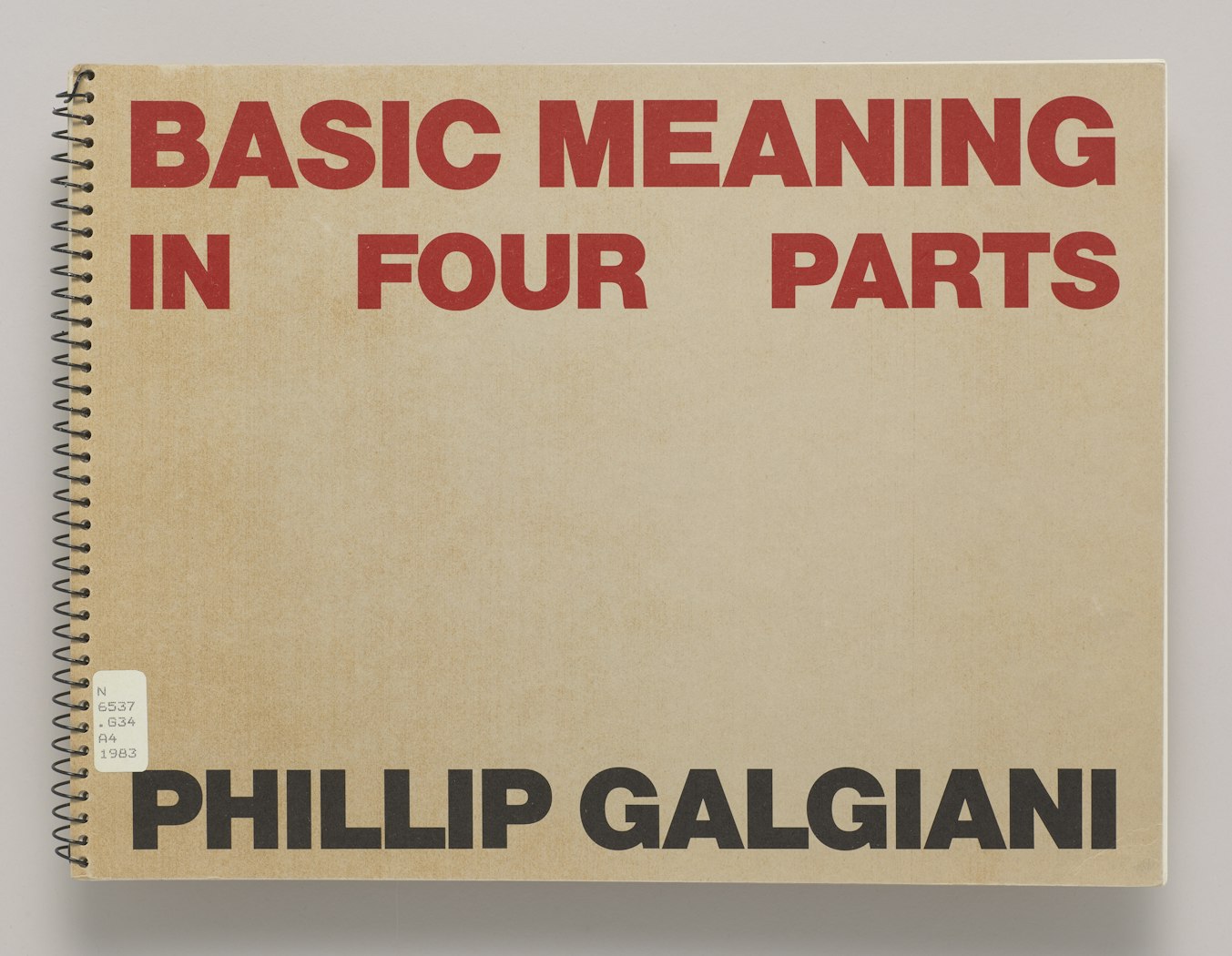 Basic Meaning in Four Parts