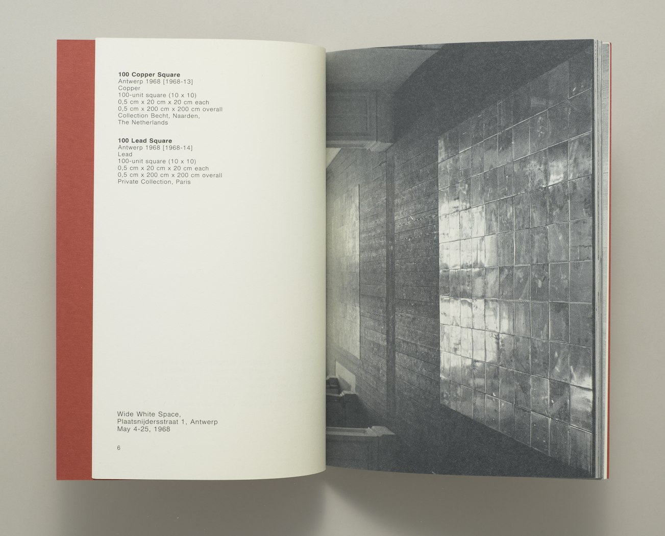 Carl Andre works in Belgium