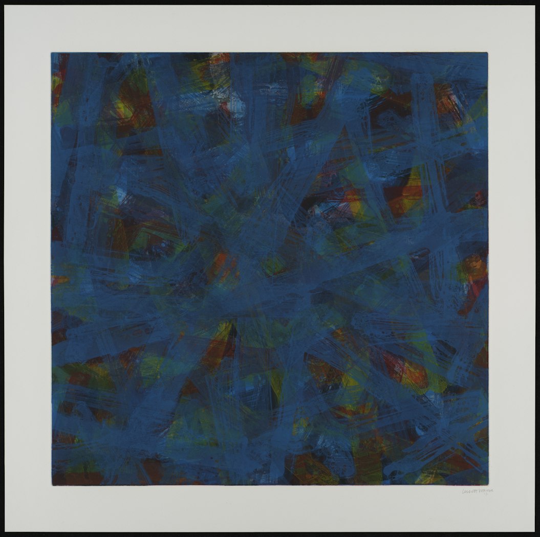 Straight Brushstrokes in Five Colors in All Directions