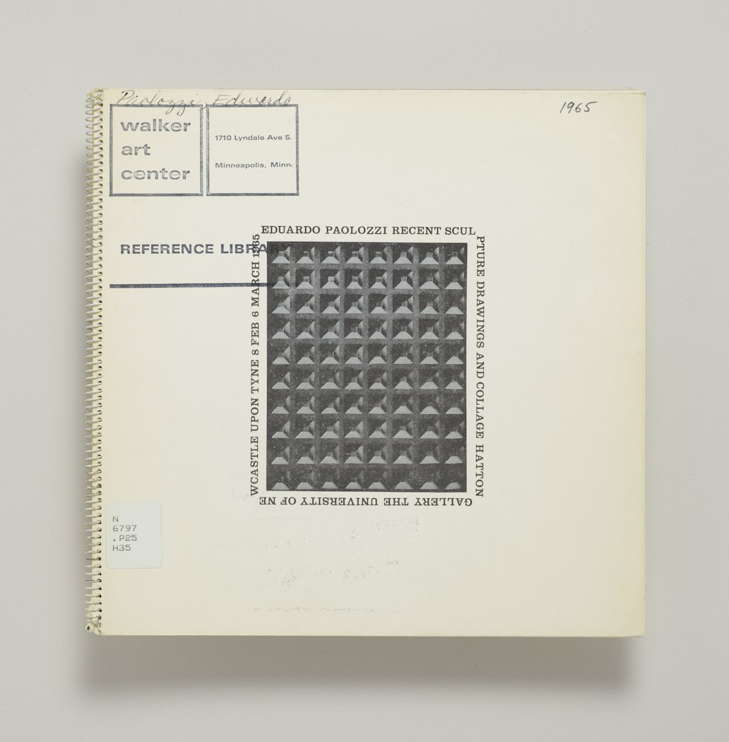 Eduardo Paolozzi: Exhibition in the Hatton Gallery February 1965