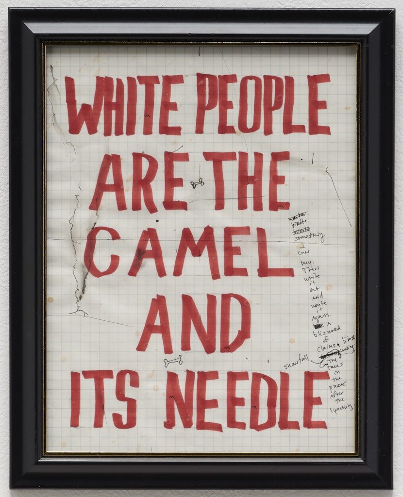 White People are the Camel and its Needle