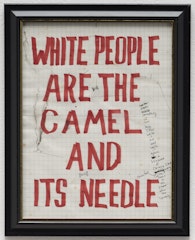 White People are the Camel and its Needle