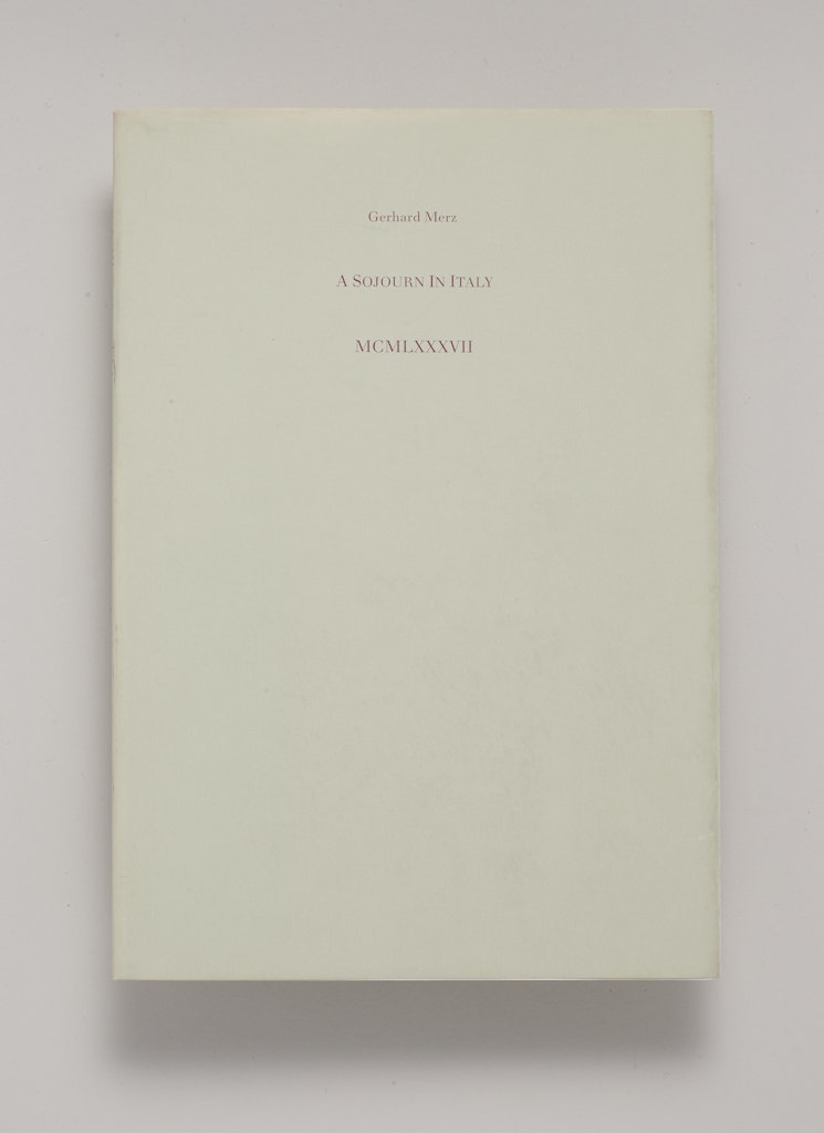 Gerhard Merz; A Sojourn in Italy