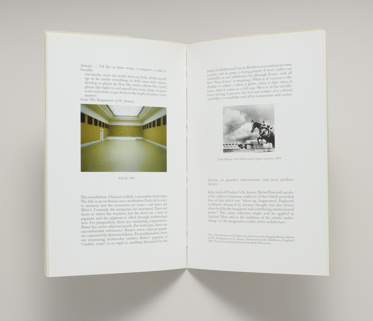Gerhard Merz; A Sojourn in Italy