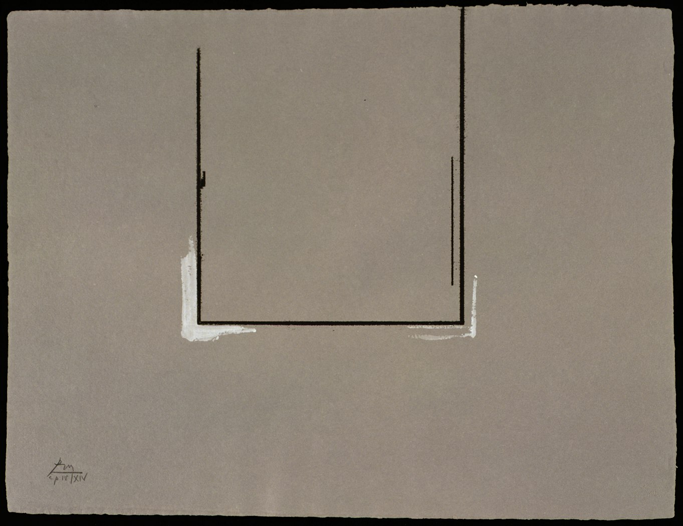 Gray Open with White Paint