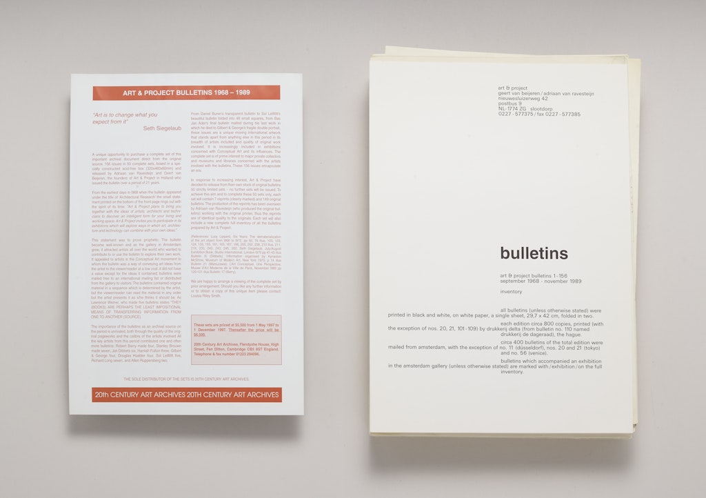 Art & Project Bulletin