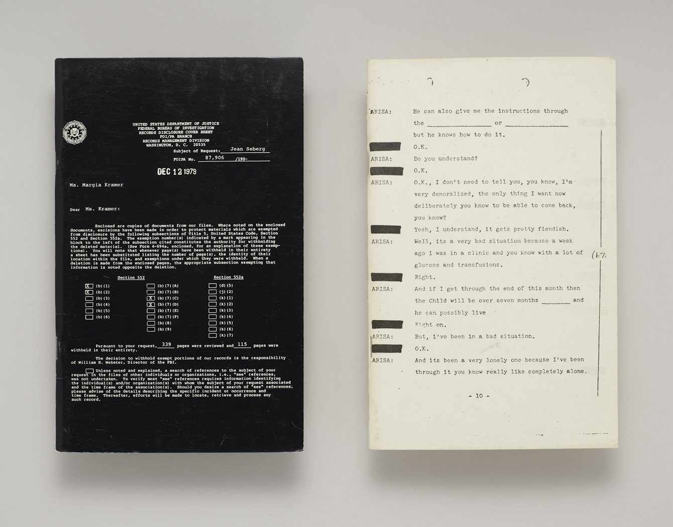 Essential documents:  the F.B.I. file on Jean Seberg