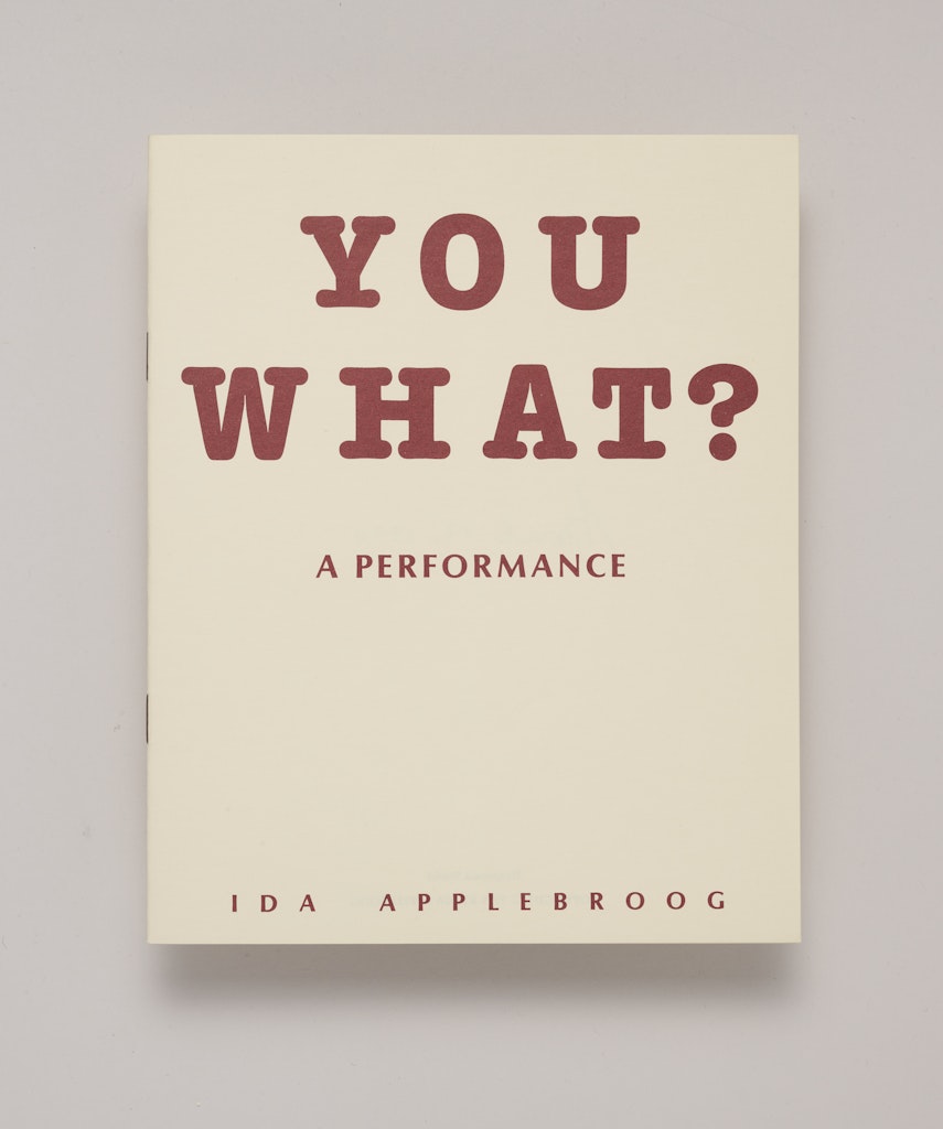 You What?: A Performance