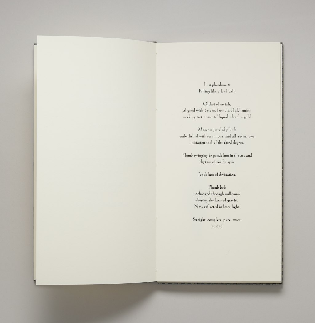 The Plumb Bob: a book object