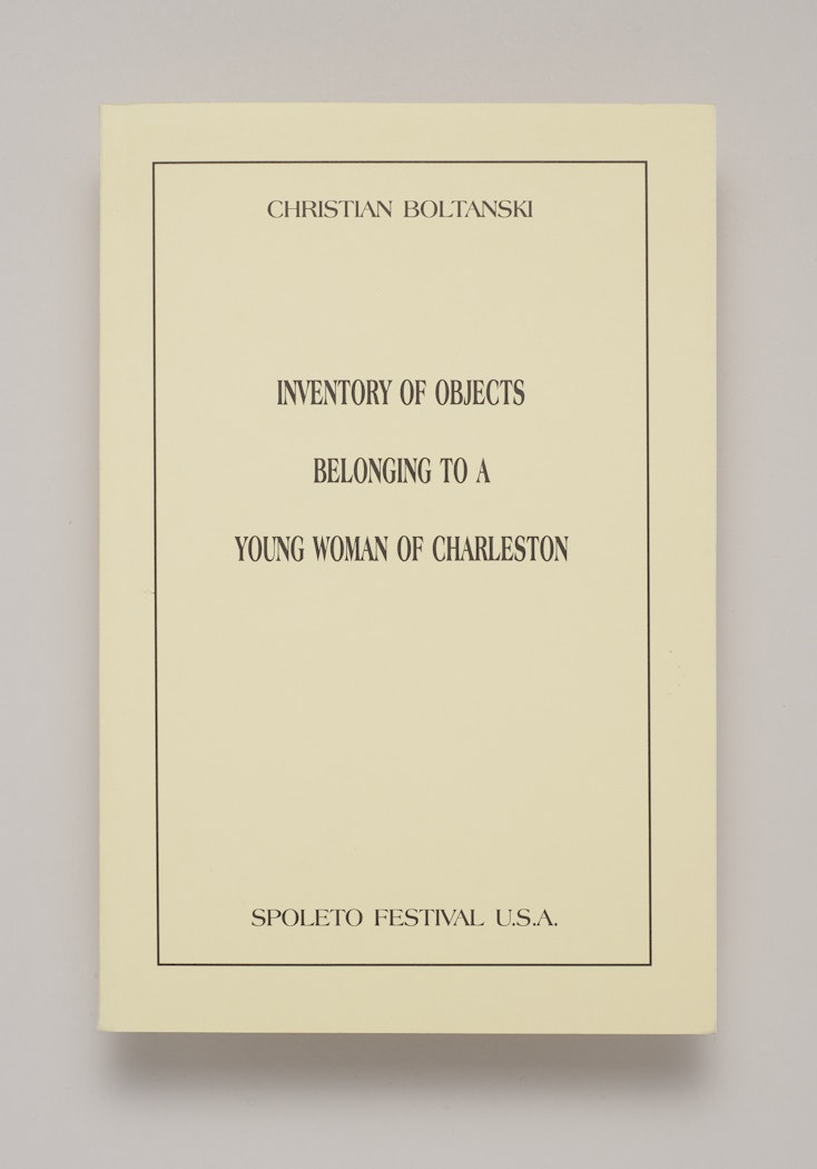 Inventory of Objects Belonging to a Young Woman of Charleston