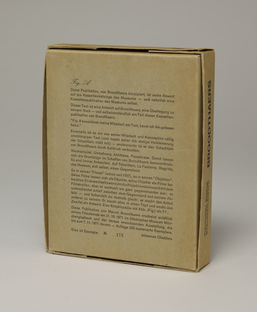 Broodthaers: Stadtisches Museum Monchengladbach