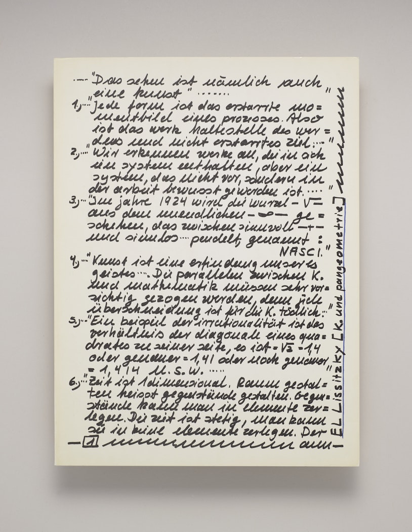 El Lissitzky: Art and Pangeometry