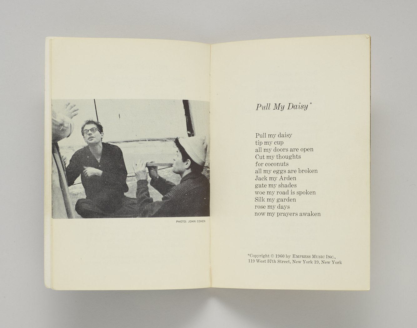 Pull My Daisy, Text Ad Libbed by Jack Kerouac for the Film by Robert Frank and Alfred Leslie