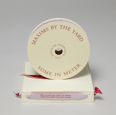 Maxims by the Yard: Some in Meter