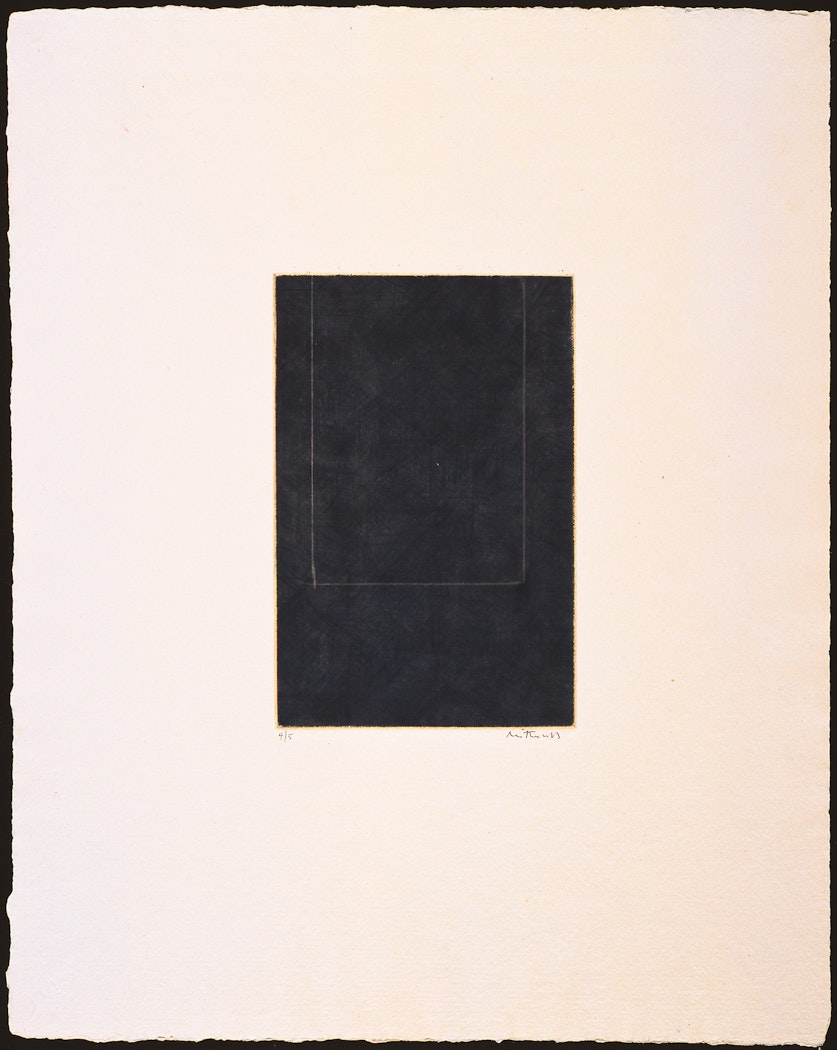 Mezzotint in Indigo