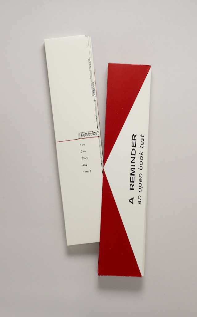 A Reminder:  an Open Book Test