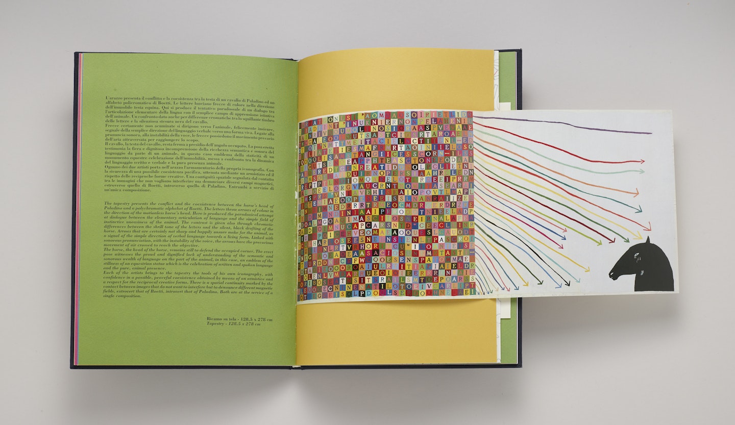 Alighiero Boetti, Mimmo Paladino: Dieci Arazzi