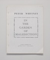Peter Whitney: In the Garden of Malediction