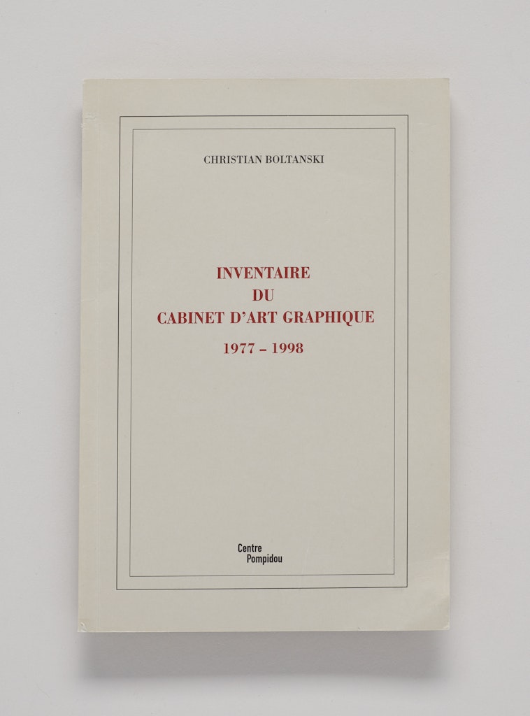 Inventaire du Cabinet d'Art Graphique, 1977-1998