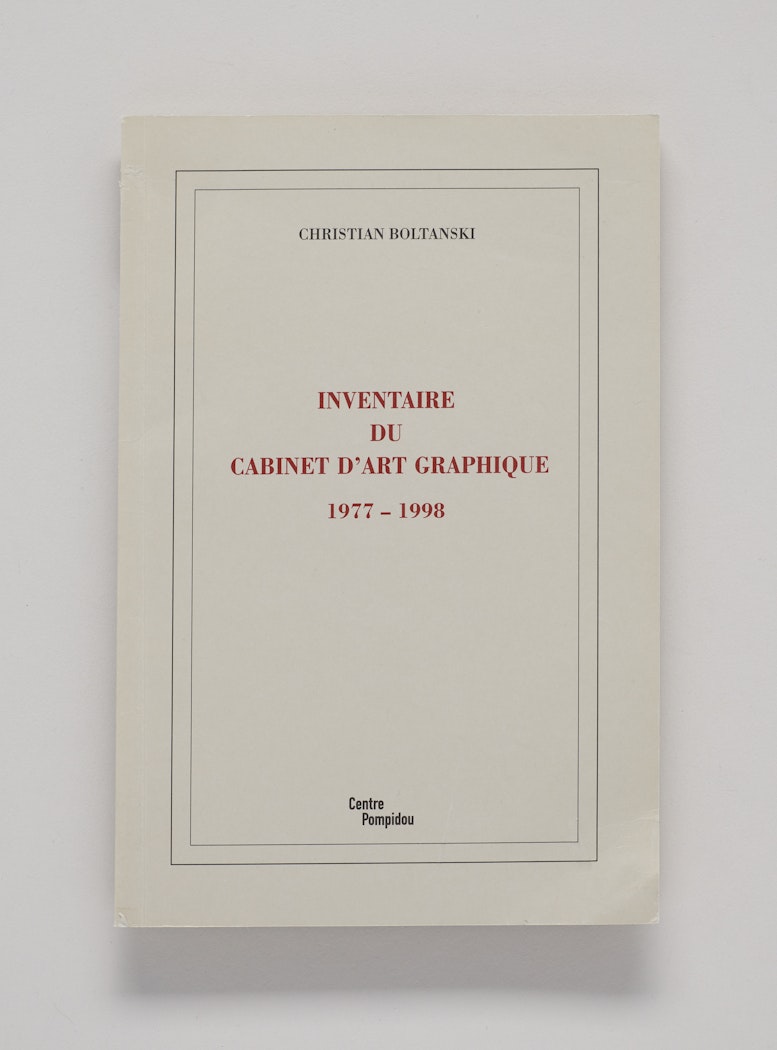 Inventaire du Cabinet d'Art Graphique, 1977-1998