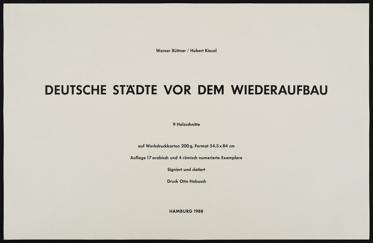 Deutsche Städte vor dem Wiederaufbau (German Cities Before Reconstruction)