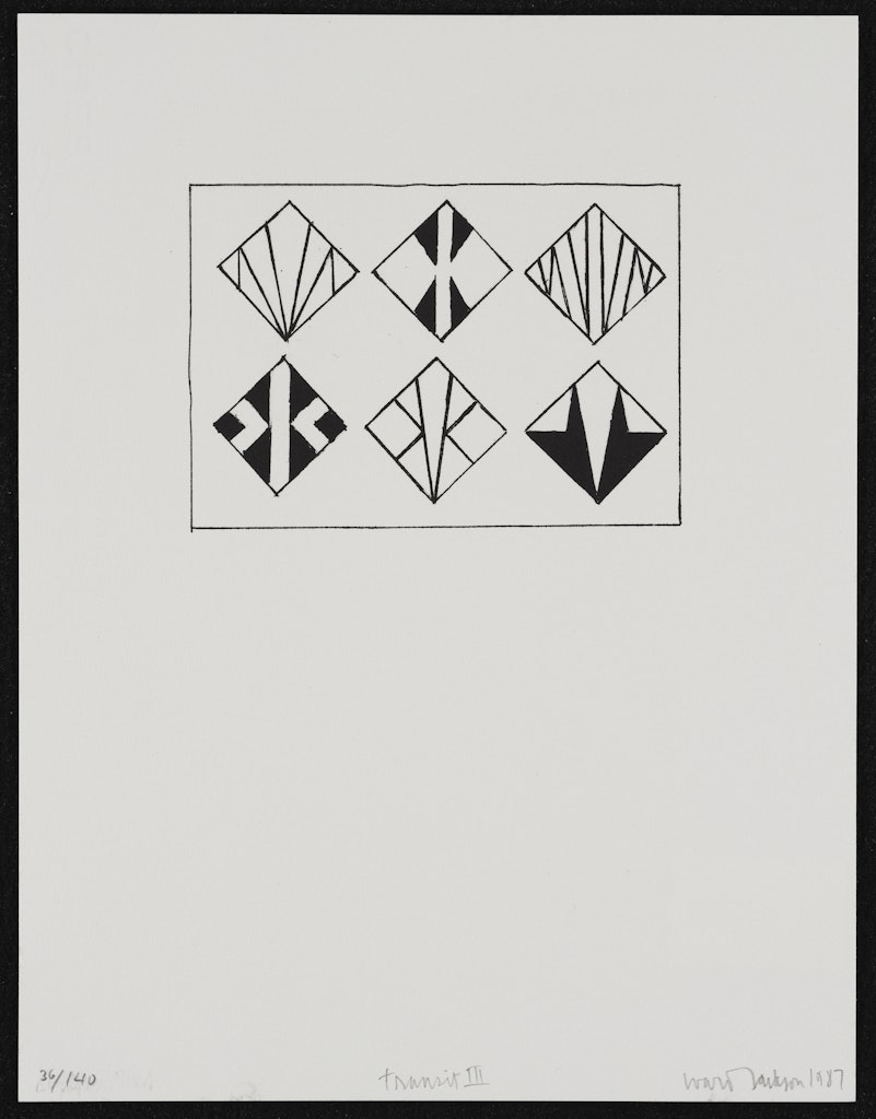 Transit III from the American Abstract Artists Fiftieth Anniversary Print Portfolio