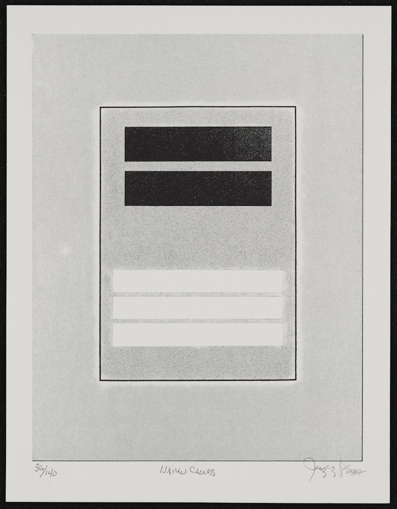 Haiku Clouds from the American Abstract Artists Fiftieth Anniversary Print Portfolio