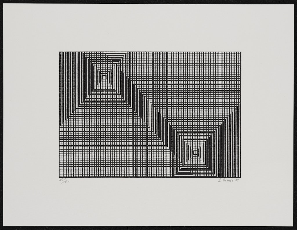 Untitled:  Computer Generated Image from the American Abstract Artists Fiftieth Anniversary Print Portfolio