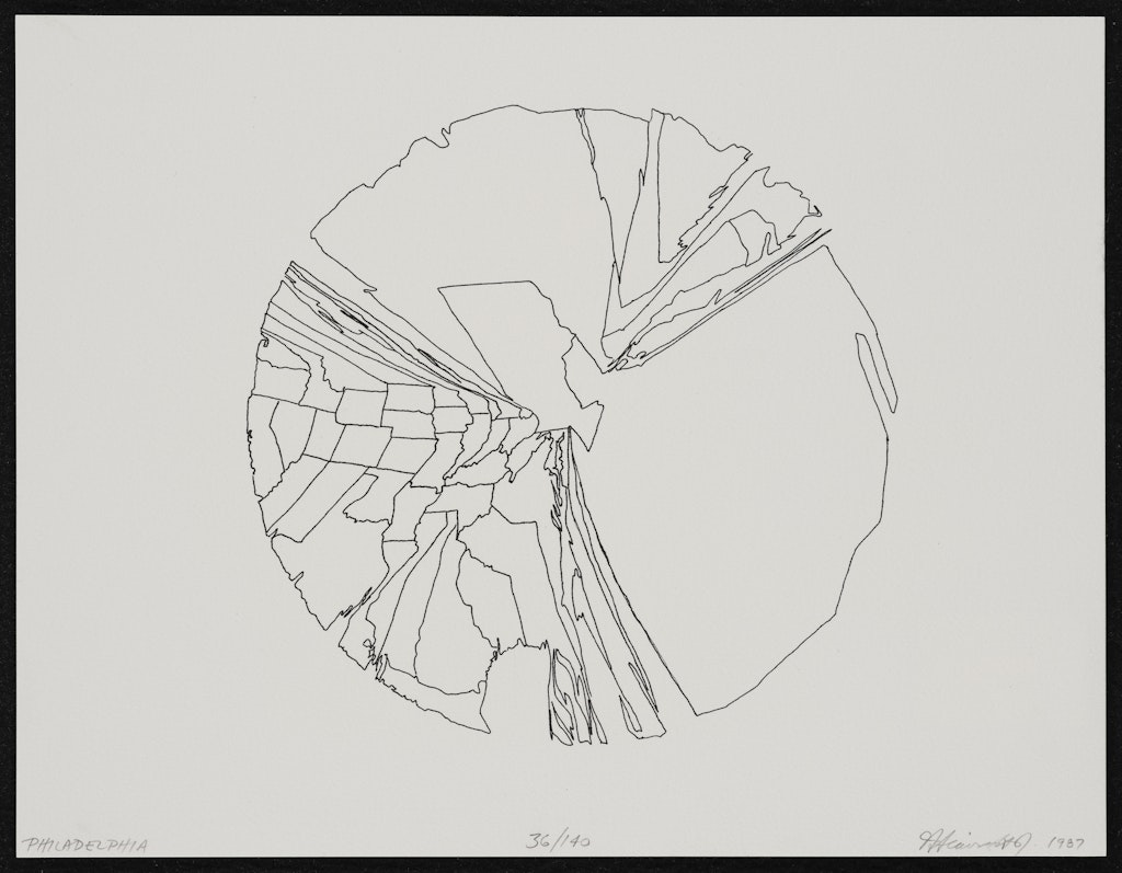 Philadelphia from the American Abstract Artists Fiftieth Anniversary Print Portfolio