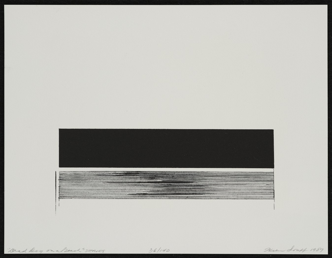 Dead Dog on a Beach Series from the American Abstract Artists Fiftieth Anniversary Print Portfolio