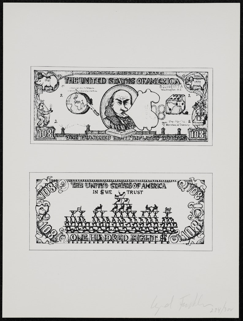 $108 Bill from The New York Collection for Stockholm portfolio