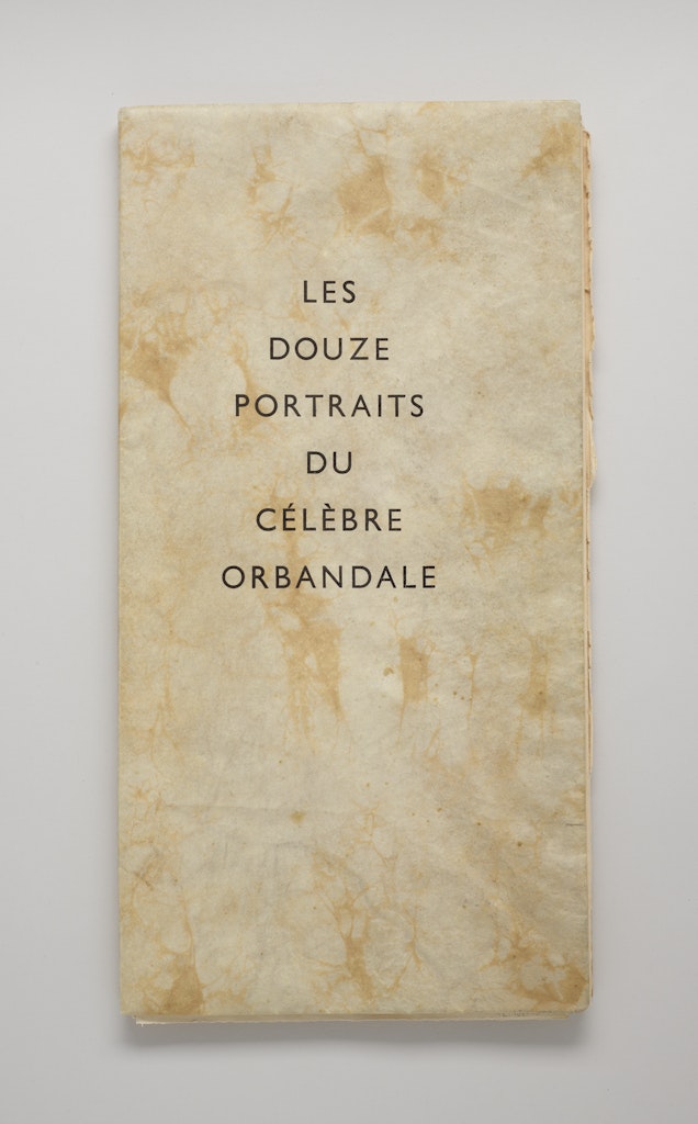 Les douze portraits du célèbre Orbandale pris sur le vif et gravés a l'eau forte par Alberto Giacometti