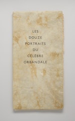 Les douze portraits du célèbre Orbandale pris sur le vif et gravés a l'eau forte par Alberto Giacometti