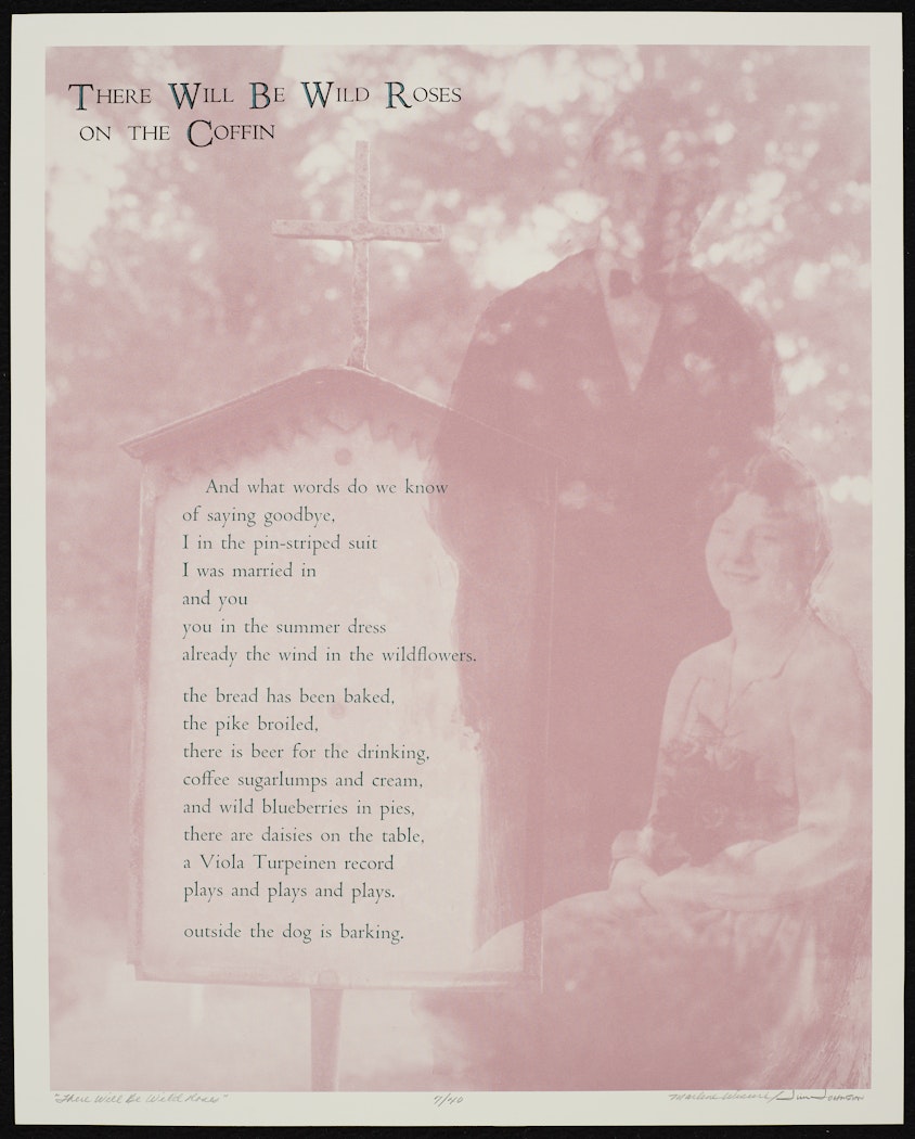 There Will Be Wild Roses from the Thirteen Broadsides portfolio