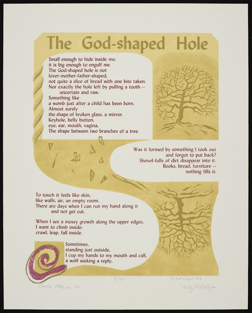 The God-shaped Hole from the Thirteen Broadsides portfolio
