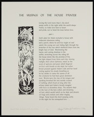 excerpt from "The Musings of the House Painter" from the Thirteen Broadsides portfolio