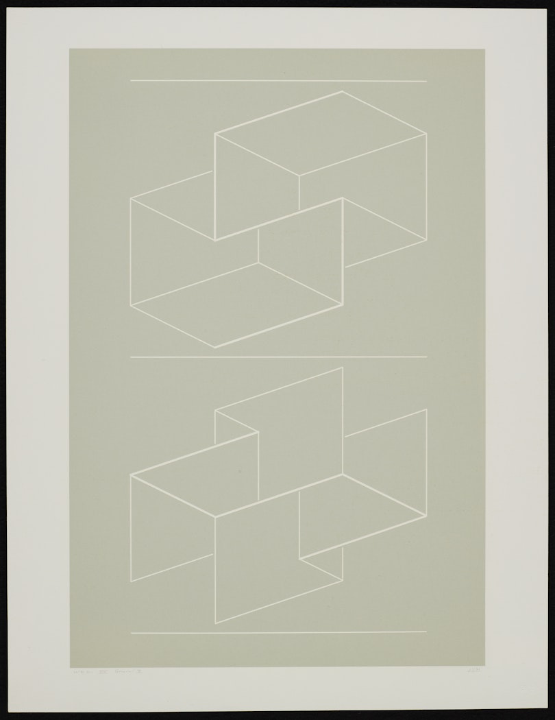 White Embossing on Gray VIII