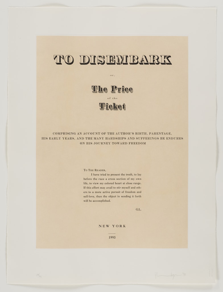 untitled [To Disembark] from Narratives