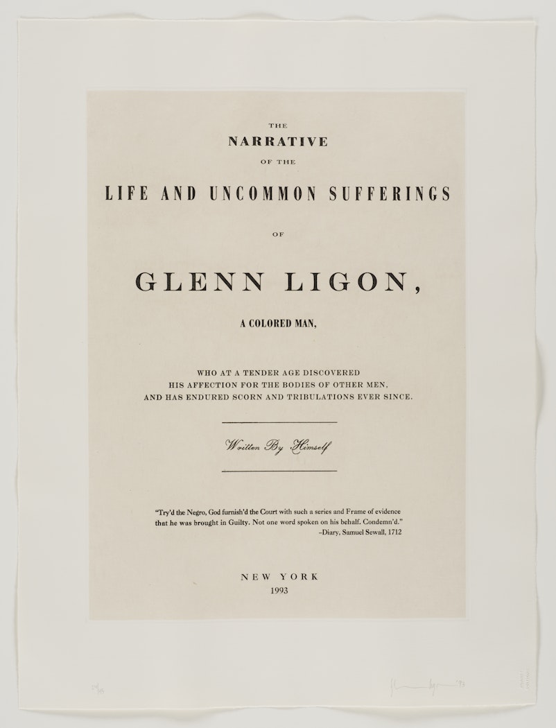 untitled [The Narrative of the Life and Uncommon Suffering] from Narratives 