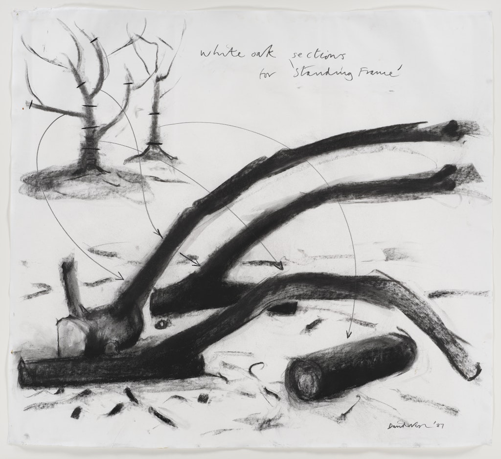 White Oak Sections for Standing Frame