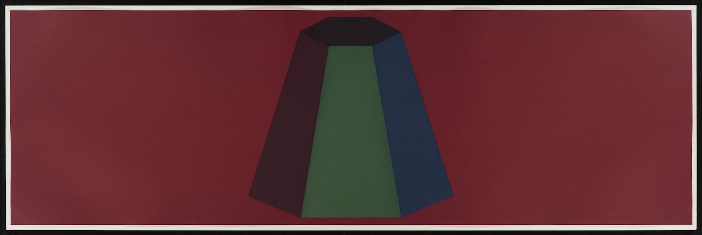 Flat Top Pyramid with Colors Superimposed