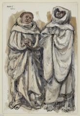 Costume design for Two Monks from "Henry V"