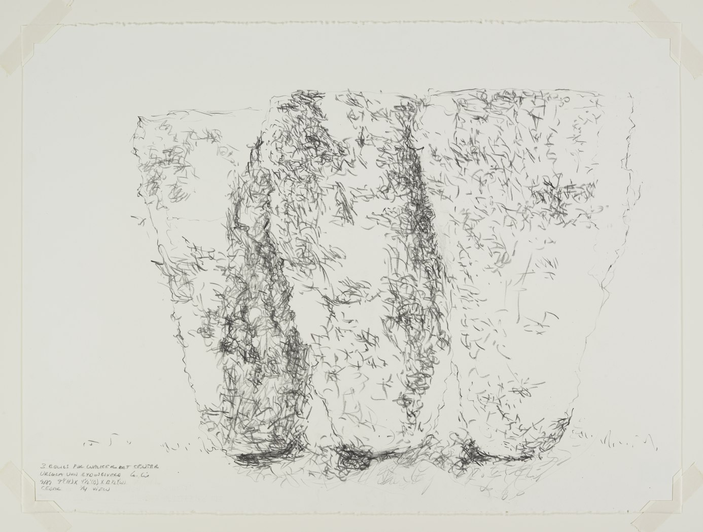 Drawing for Three Bowls  