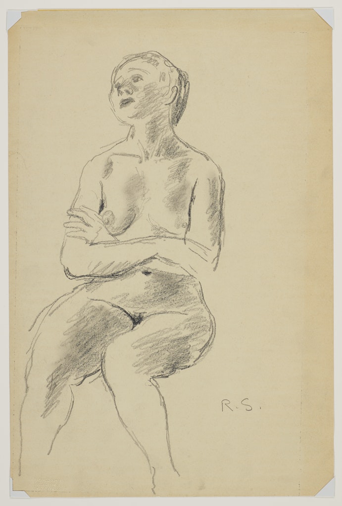 Seated Nude Female with Arms Folded