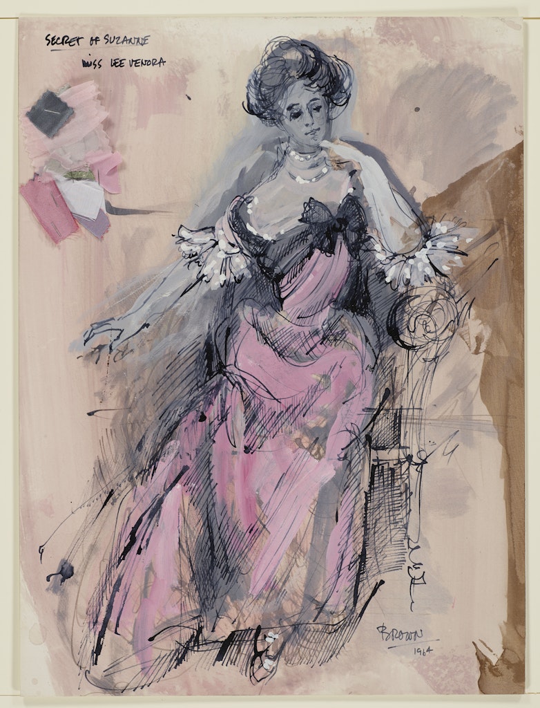 Costume design for Lee Venora (Suzanne) from 