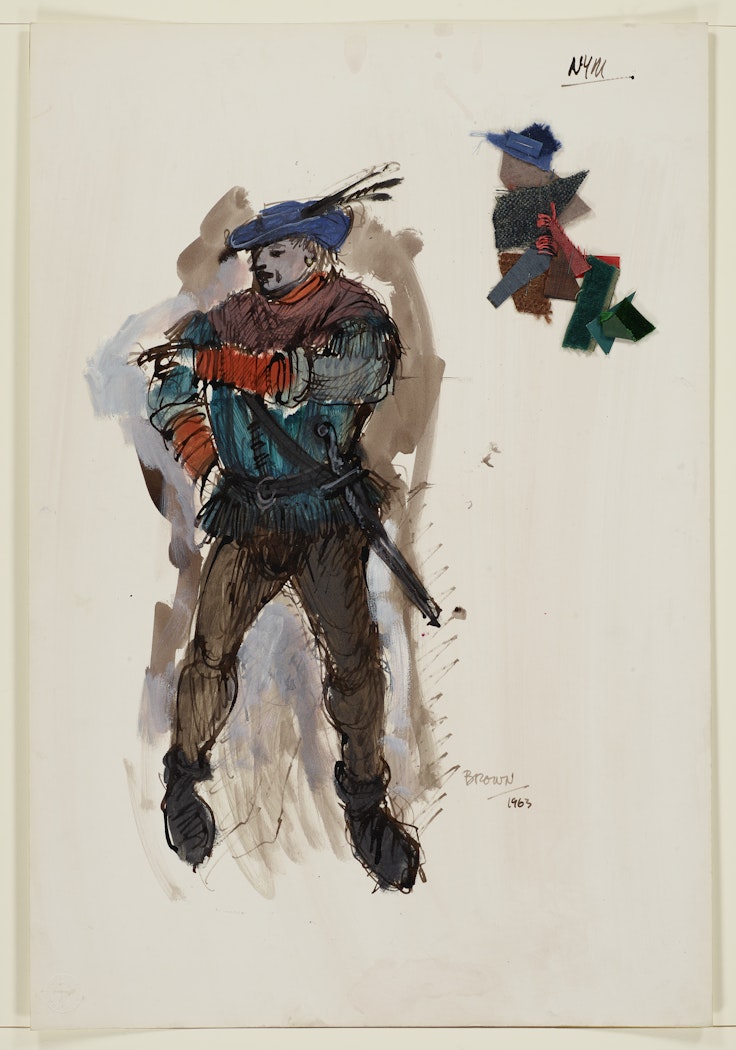 Costume design for Nym from "Henry V"