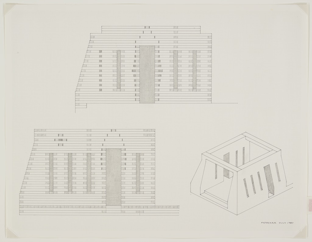 Elevation drawing for Belvedere