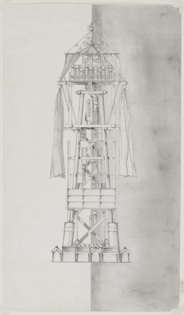 drawing for Festival from the exhibition Tokyo: Form and Spirit