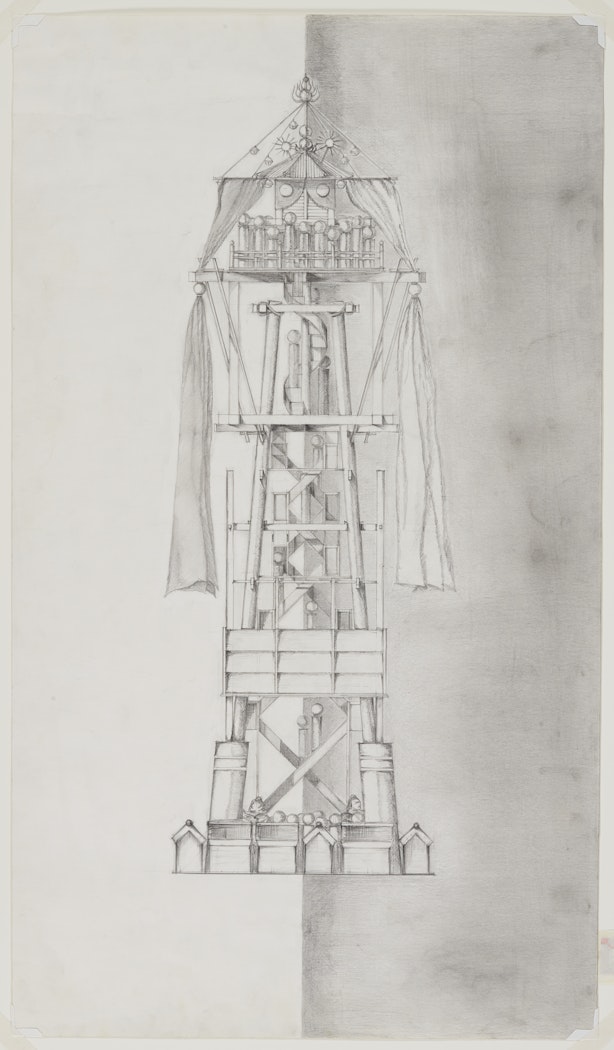 drawing for Festival from the exhibition Tokyo: Form and Spirit